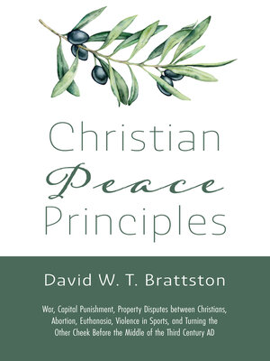 cover image of Christian Peace Principles
